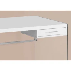 Tempered Glass Computer Desk - Glossy White - EveryRoom -Furniture Store GUEST 606bda5c fc47 4133 a44a 4610bd6b08c8