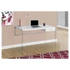 Tempered Glass Computer Desk - Glossy White - EveryRoom -Furniture Store GUEST 60ad9edd ec7d 4a6f aaea f7ef2462d2c3