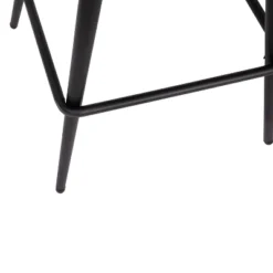 Merrick Lane Set Of 2 Modern Armless Counter Stools With Contoured Backs, Steel Frames, And Integrated Footrests -Furniture Store GUEST 6125f675 72aa 4b1d b208 26b87cfaacc5
