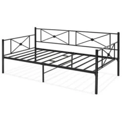 Costway Twin Metal Daybed Frame With Slats Classic Mattress Foundation Bed Sofa WhiteBlack -Furniture Store GUEST 616128da 86a0 4fce b476 873e4eb2be0f