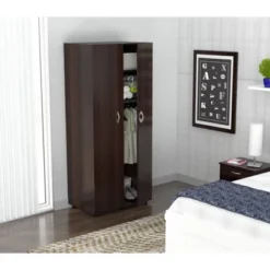 2 Door Wardrobe/Armoire Espresso - Inval 14 2 Door Wardrobe/Armoire Espresso - Inval -Furniture Store GUEST 62d1fd46 60e9 4b9e 9060 c807f8a73faa