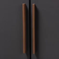 7 Shelf Wardrobe Rikke Two-Tone Wood Storage Cabinet Brown - Baxton Studio -Furniture Store GUEST 63c6d8de 74b5 4e1f b07c 84fa8614c570