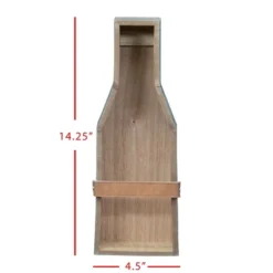 Single Bottle Rustic White Wood Wall Mount Wine Rack - Foreside Home & Garden 13 Single Bottle Rustic White Wood Wall Mount Wine Rack - Foreside Home & Garden -Furniture Store GUEST 653dcf71 7a06 4430 b821 6f17f67a74b9