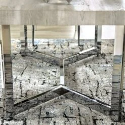 7pc Ravine Contemporary Dining Table Dining Set Light Gray/Chrome - MiBasics -Furniture Store GUEST 6652df6f a044 40e7 a4b3 058832913c02