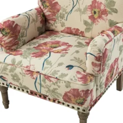 Set Of 2 Reggio Traditional Wooden Upholstered Armchair With Floral Patterns And Nailhead Trim | ARTFUL LIVING DESIGN 21 Set Of 2 Reggio Traditional Wooden Upholstered Armchair With Floral Patterns And Nailhead Trim | ARTFUL LIVING DESIGN -Furniture Store GUEST 68205c52 216e 40c0 b6d4 fbaed3968c7a