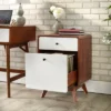 Cassie 2 Drawer File Cabinet White/Walnut - Buylateral 1 Cassie 2 Drawer File Cabinet White/Walnut - Buylateral -Furniture Store GUEST 682f5f13 945c 4e53 a115 01bc5166df37