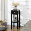 HOMCOM 2-Tier Side Table With Drawer, Narrow End Table With Bottom Shelf, For Living Room Or Bedroom, Set Of 2, Black -Furniture Store GUEST 683c0958 523a 4f91 8c30 f3cfbe7b238c
