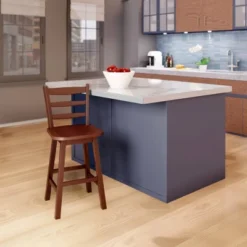 Scalera Ladder Back Swivel Seat Barstool Walnut - Winsome -Furniture Store GUEST 6a45b6c1 8116 4e4e 8cd4 f8ba59ccb6c1