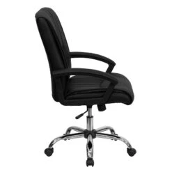 Flash Furniture Mid-Back Black LeatherSoft Swivel Manager's Office Chair With Arms 17 Flash Furniture Mid-Back Black LeatherSoft Swivel Manager's Office Chair With Arms -Furniture Store GUEST 6b2558ed 683e 4a4e a9f2 78f6e18970dc