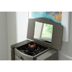 Sedalia Jewelry Armoire Gray - Powell Company -Furniture Store GUEST 6c1bfca2 af72 42b8 a2b9 c8f419fff484