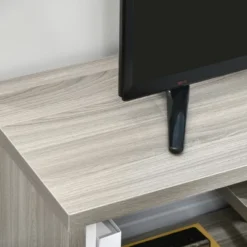 HOMCOM Modern TV Stand For TVs Up To 45", TV Cabinet With Storage Shelf And Drawer, Entertainment Center For Living Room Bedroom, Gray -Furniture Store GUEST 6c1c5daf 1f1d 4d03 9ab3 425fa16bc6ca