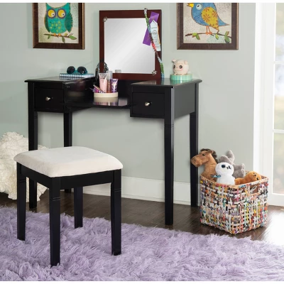 Camden Vanity Set Black Cherry - Linon 10 Camden Vanity Set Black Cherry - Linon - Image 8