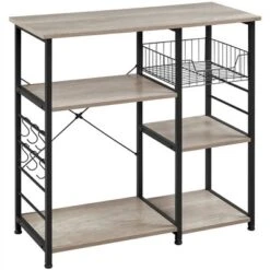 Yaheetech Kitchen Storage Rack With Basket/Hooks/Storage -Furniture Store GUEST 6db2f7b8 5e7d 4f1d 9325 8223b9eafdfe