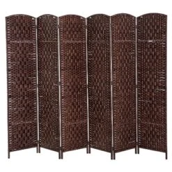 HOMCOM 6' Tall Wicker Weave 6 Panel Room Divider Privacy Screen 14 HOMCOM 6' Tall Wicker Weave 6 Panel Room Divider Privacy Screen -Furniture Store GUEST 6dc3a6ba 946b 4b58 af7c 214373af9001