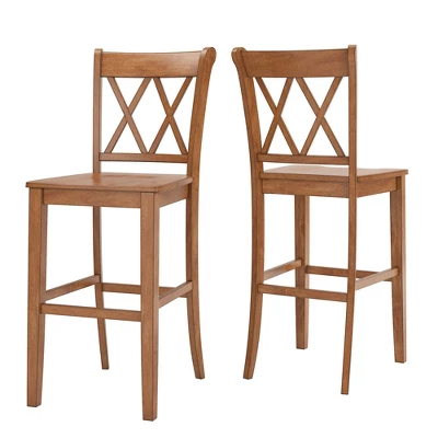 Set Of 2 29" South Hill Double X Back Barstools - Inspire Q 10 Set Of 2 29" South Hill Double X Back Barstools - Inspire Q - Image 8