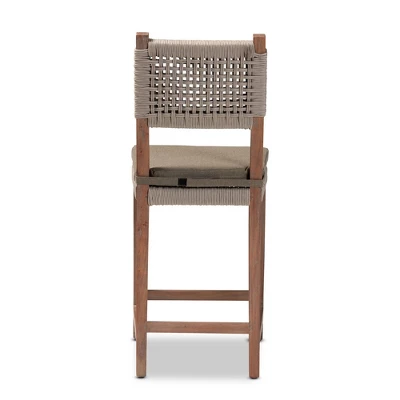 Heyna Woven Rope Mahogany Counter Height Barstool Gray/Natural - Bali & Pari 6 Heyna Woven Rope Mahogany Counter Height Barstool Gray/Natural - Bali & Pari - Image 4