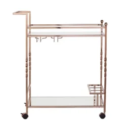 Iverson Metal Mirrored Bar Cart - Aiden Lane -Furniture Store GUEST 71aed0bc 8b09 4023 be68 023debdb0d9b