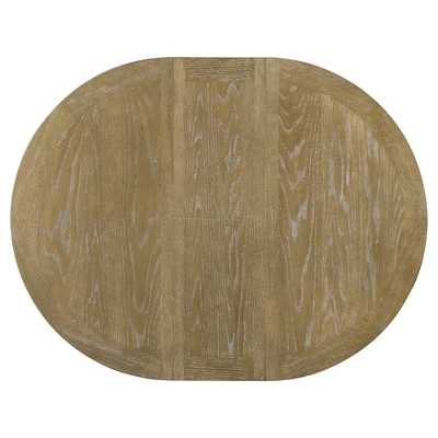 5 PCS Extendable Wood Dining Table Set With Round Table And 4 Upholstered Chairs-ModernLuxe 11 5 PCS Extendable Wood Dining Table Set With Round Table And 4 Upholstered Chairs-ModernLuxe - Image 9