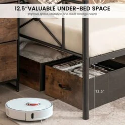 Costway Twin Metal Daybed Frame With Slats Classic Mattress Foundation Bed Sofa WhiteBlack -Furniture Store GUEST 71f54b11 80f6 40db 95e0 f4f44a0a981d