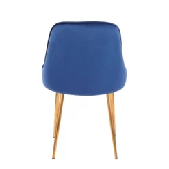 Set Of 2 Marcel Contemporary Dining Chair Gold/Blue Velvet - LumiSource -Furniture Store GUEST 72cc7a52 7ca2 4196 969f 2d858fe61032