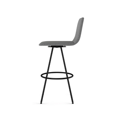 26.25" Dagmar Swivel Counter Height Barstool - Amisco 5 26.25" Dagmar Swivel Counter Height Barstool - Amisco - Image 3