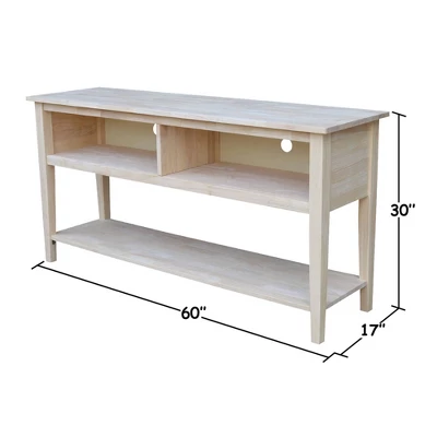 Concepts TV Stand For TVs Up To 66" Light Brown - International Concepts 9 Concepts TV Stand For TVs Up To 66" Light Brown - International Concepts - Image 7