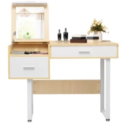 Costway Vanity Table Flip Top Square Makeup Table Writing Table -Furniture Store GUEST 73f1f33c 4b8b 4ff8 832e ea9da907a7e6