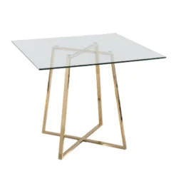 36" Cosmo Square Dining Table Glass - LumiSource 28 36" Cosmo Square Dining Table Glass - LumiSource -Furniture Store GUEST 7501a3bc 49ed 41a8 946a ebb521b004d1