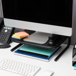 Mind Reader 2pk Metal Monitor Stand And Riser Black -Furniture Store GUEST 76361b23 4893 41c2 a07a ceb839a0c48c