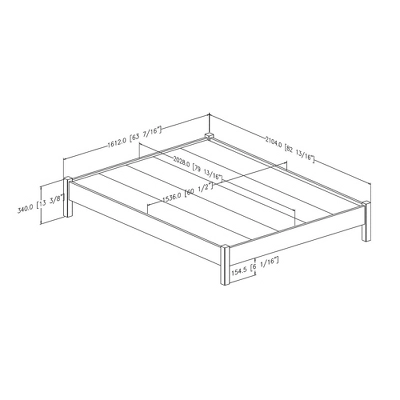Step One Platform Bed - South Shore 8 Step One Platform Bed - South Shore - Image 6