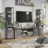 3pc Clander TV Stand And Bookcase Tower Set Vintage Gray Oak - HOMES: Inside + Out -Furniture Store GUEST 76cd3612 fb5a 4614 9a4c 00dc69b0cf98