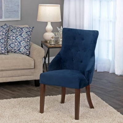 Tufted Accent Chair Blue - HomePop 4 Tufted Accent Chair Blue - HomePop - Image 2