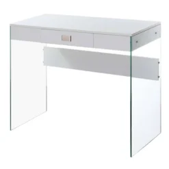 36" SoHo 1 Drawer Glass Desk - Breighton Home 15 36" SoHo 1 Drawer Glass Desk - Breighton Home -Furniture Store GUEST 78b53126 64a5 4a74 8f26 7d728e448a27