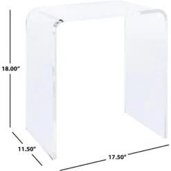 Pryor Acrylic Side Table - Clear - Safavieh -Furniture Store GUEST 79aede8c a7e7 432d a2a2 6df28a273914