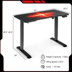 Costway Electric Standing Gaming Desk Sit To Stand Height Adjustable Splice Board -Furniture Store GUEST 79de6689 b61c 445f 8317 6c831ddecfd5