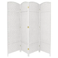 6 Ft. Tall Diamond Weave Fiber Room Divider 4 Panels - Oriental Furniture 9 6 Ft. Tall Diamond Weave Fiber Room Divider 4 Panels - Oriental Furniture -Furniture Store GUEST 7e377255 d060 4837 99dc a86b89e59fdd