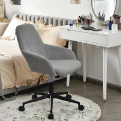 Costway Linen Accent Office Chair Adjustable Rolling Swivel Task Chair W/Armrest 12 Costway Linen Accent Office Chair Adjustable Rolling Swivel Task Chair W/Armrest -Furniture Store GUEST 7e4a88e6 4f89 4cd3 b283 e12c89cb1d18