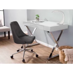Luster Contemporary Desk White - LumiSource 18 Luster Contemporary Desk White - LumiSource -Furniture Store GUEST 802dd98d 8f16 4717 b3c9 9ba5b6d6064f