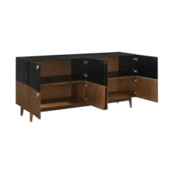 Amigo Veneer Wood Buffet Black/Walnut - Armen Living -Furniture Store GUEST 8091e6e1 2a72 444b 999e 44d5afce753d