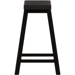 Set Of 2 24" Watkins Saddle Seat Backless Counter Height Barstools - Inspire Q 16 Set Of 2 24" Watkins Saddle Seat Backless Counter Height Barstools - Inspire Q -Furniture Store GUEST 809a6b54 f897 4d0b a485 9888d8d6d409