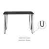 Lavish Home Desk With Hairpin Legs, Woodgrain-Look And Steel Accent, Black 2 Lavish Home Desk With Hairpin Legs, Woodgrain-Look And Steel Accent, Black -Furniture Store GUEST 81701316 5ca7 4324 ad05 5cf75dd59a56