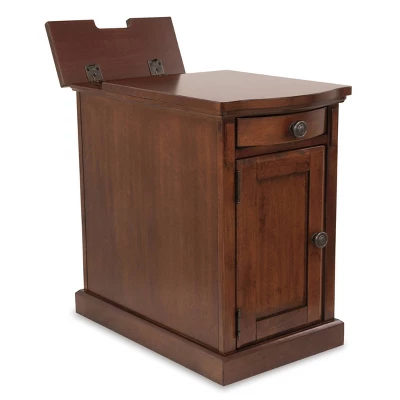 Laflorn Chairside End Side Table With USB Ports And Outlets Medium Brown - Signature Design By Ashley 13 Laflorn Chairside End Side Table With USB Ports And Outlets Medium Brown - Signature Design By Ashley - Image 11
