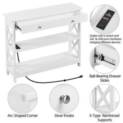 Yaheetech Wooden Console Table Entryway Table With Power Outlet 12 Yaheetech Wooden Console Table Entryway Table With Power Outlet -Furniture Store GUEST 82e651ed 818c 420f b26a fe9bb128663f