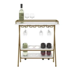 Trevia Folding Wine Rack White - CosmoLiving By Cosmopolitan -Furniture Store GUEST 84e11fce c7eb 4b4b 8c03 e64fb45485d4