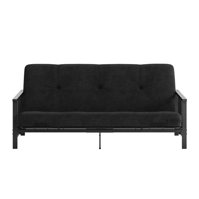 Full Anders Metal Arm Futon With 6" Microfiber Mattress - Room & Joy 7 Full Anders Metal Arm Futon With 6" Microfiber Mattress - Room & Joy - Image 5