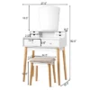 Costway Vanity Table 6 Dressing Table Cushioned Stool Makeup Table 2 Costway Vanity Table 6 Dressing Table Cushioned Stool Makeup Table -Furniture Store GUEST 857d279a 5f64 4bf5 a7ca 909ec1cd5411
