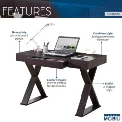 Trendy Desk With Drawer Espresso - Techni Mobili -Furniture Store GUEST 858aa0b8 1767 412b 83a5 e65e7e2dafa5