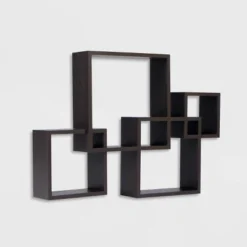 25.5" X 17.75" Intersecting Cube Wall Shelf - Danya B. -Furniture Store GUEST 85ba85fe 93b5 4eb0 bd69 80dd4a1a902e
