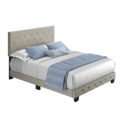 Reese Button Tufted Linen Upholstered Platform Bed Frame - Eco Dream 10 Reese Button Tufted Linen Upholstered Platform Bed Frame - Eco Dream -Furniture Store GUEST 8621eb15 1235 4322 9c54 4c42cd8f018b