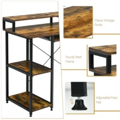 Costway 47'' Computer Desk Writing Study Table W/ Keyboard Tray & Monitor Stand -Furniture Store GUEST 86f1fb5c d115 4cd0 a7b7 353efaa3a8c1